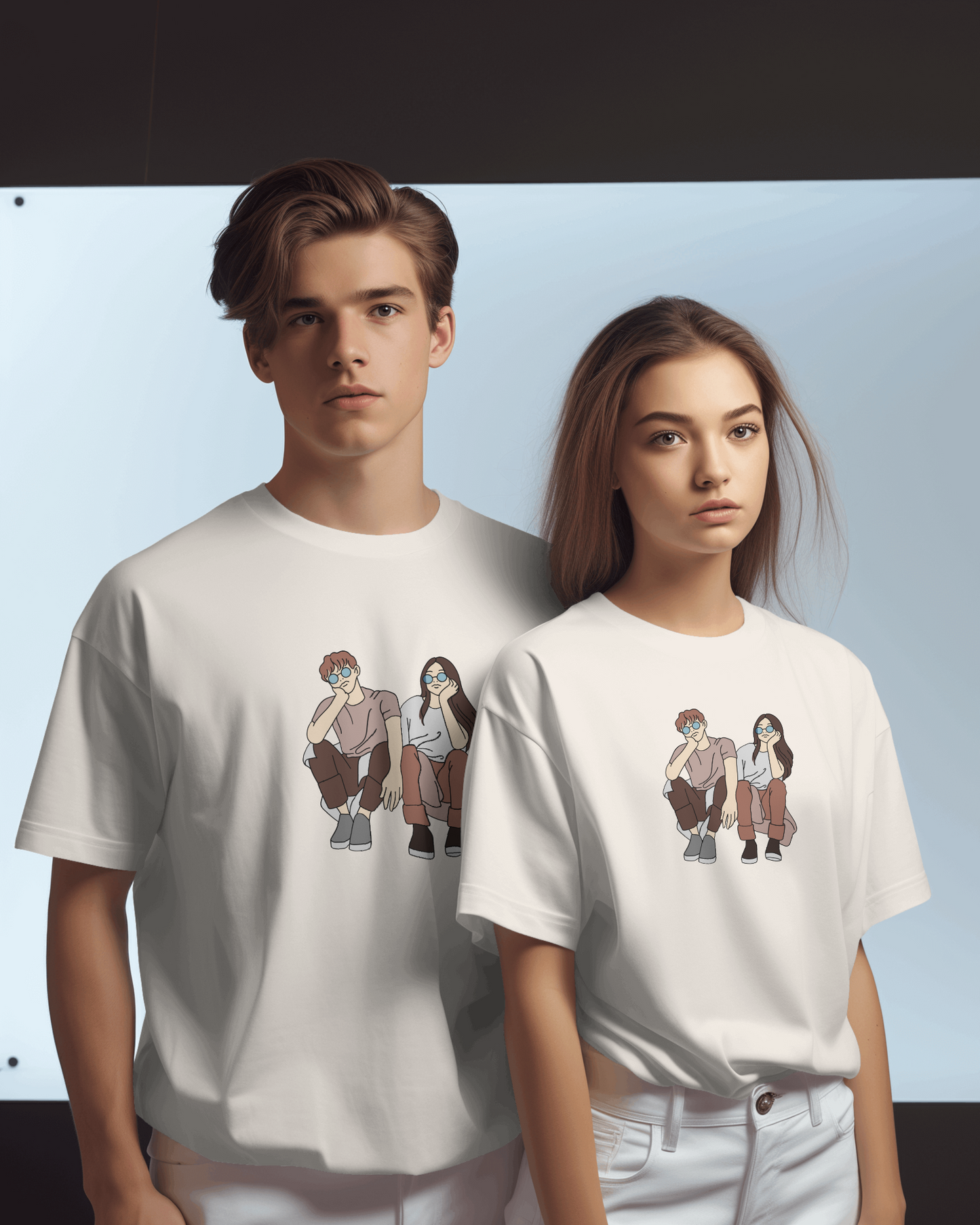 OFF White Round neck half sleeve T-shirt Cotton Bio wash