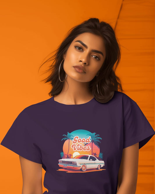 Navy blue Cotton bio wash vintage design