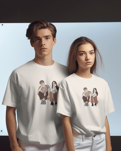 OFF White Round neck half sleeve T-shirt Cotton Bio wash
